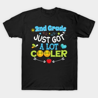 2nd Grade Just Got A Lot Cooler Second Back To School Kid T-Shirt